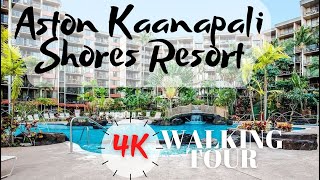 Aston Kaanapali Shores Resort and Room  Hawaii  HD Walking Tour [upl. by Emyaj]