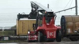 SEABRIDGE ZEEBRUGGE OFFLOADING A COFFEE BULK CONTAINER [upl. by Ispep]