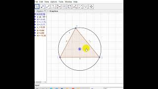 The set of orthocenter H of the triangle GeoGebra Shorts [upl. by Rudin571]