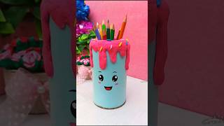 Diy pen holder 😍 youtubeshorts penholder ektascreativity trending craft diy [upl. by Tri]