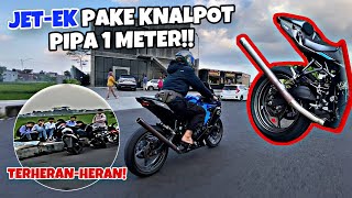 ZX25R PAKE KNALPOT PIPA 1 METER‼️ [upl. by Obala979]