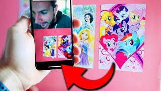 BROMA A MI AMIGO PINTO SU HABITACIÓN DE ROSA CON PONIS Y PRINCESAS  BROMA MUY PESADA [upl. by Araeit]