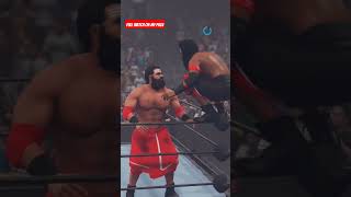 wwe match veer mahaan vs sanga fall count anywhere match wwe wwe2kgamer wwe2kgameplay wwe [upl. by Townshend]