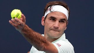 Roger Federer The Art of The 4 Aces In a Row [upl. by Blasien]