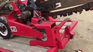 2013 Barreto Mini Trencher W Tilt Trailer  Loading Process [upl. by Linehan]