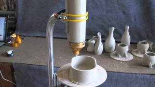 3D PotterBot Printing with Maccabees stoneware clay [upl. by Worrell522]