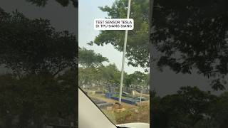 Tes sensor Tesla di TPU siang hari karena penasaran [upl. by Dlareg]