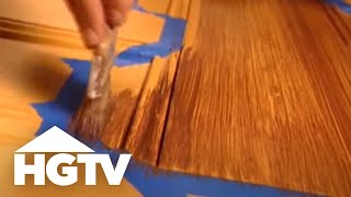 How to Paint Faux Wood Grain  HGTV [upl. by Ierdna]