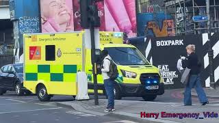 Emergency Services Responding Around Shoreditch and Aldgate East [upl. by Nwahsiek719]