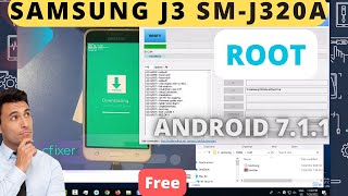 Samsung J3 SMJ320A Root Android 711 [upl. by Tilagram182]