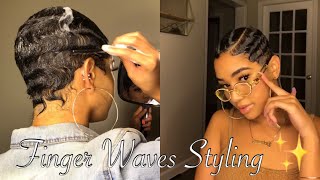 another FINGER WAVES STYLING throwback video 🦋✨ [upl. by Eittam]