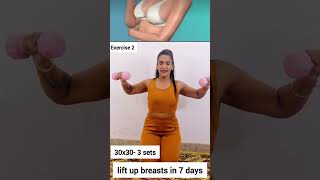 15 days challenge  Uplift sagging breast  how to naturally firm breasts workout fatlossworkout [upl. by Leonardi]