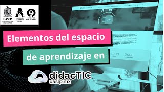 Elementos en un aula virtual en didacTIC [upl. by Walworth]