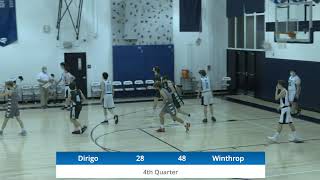 Dirigo High School Boys Basketball vs Winthrop [upl. by Anial]