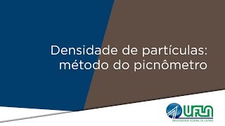 Densidade de partículas pelo método do picnômetro [upl. by Rosemari]