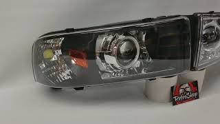 2nd Gen Ram  Custom Projector Headlights [upl. by Suivatnom]