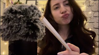 ASMR  Friend Teaches you British Slang 🇬🇧 Part 2  tracing and mic scratching [upl. by Berri28]