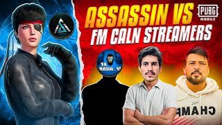 FM CLAN STREAMERS Vs ASSASSIN🔥😳  Streamer Got Angry🤬On Live Stream  Pubg Mobile ASSASSIN GAMING [upl. by Kola957]