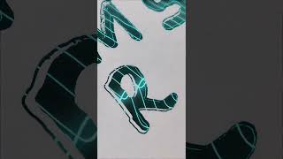 Sea green colour Letters APMSRNsatisfying shorts foryou viralvideo viralshorts [upl. by Griffie]