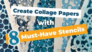 Create Collage Papers with 8 MustHave Stencils [upl. by Vicky]