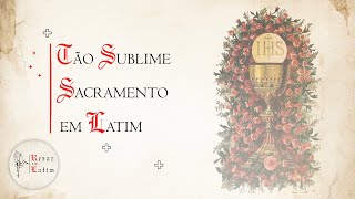 Tão Sublime Sacramento em Latim Tantum Ergo Sacramentum  Rezar em Latim [upl. by Phaedra650]