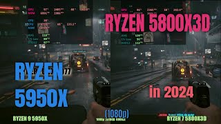 ryzen 5800x3d vs ryzen 5950x in 2024 [upl. by Nilat]