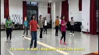 Zhu Ni Yi Lu Shun Feng  Line Dance 祝你一路順風 [upl. by Silra]