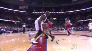 Shaq Oneal Post Move Dunk on Joakim Noah vs Bulls Game 1 Playoffs 41710 [upl. by Anjali363]