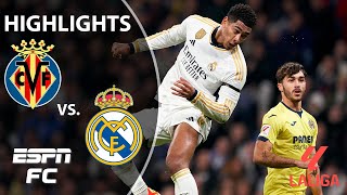 🚨 BELLINGHAMS UNREAL 🚨 Villarreal vs Real Madrid  LALIGA Highlights  ESPN FC [upl. by Purity250]