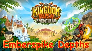 Kingdom Rush Frontiers  Emberspike Depths Lvl 15 Difficulty Normal 3 Stars Campaign Shatra [upl. by Akemahc]