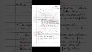 The age of industrialisation  Class 10 history handwritten notes  Ncert  Cbse  Bseb  shorts [upl. by Urian237]