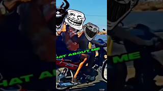 Best Biker In The World 💀 smartphone shorts edit ninja trollface trolface thundurus [upl. by Tresa336]