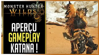 🎮REACTION Aperçu KatanaÉpée Longue►MONSTER HUNTER WILDS Gameplay [upl. by Ivanna]