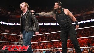 Roman Reigns vs Seth Rollins Raw June 20 2016 [upl. by Nilrah]