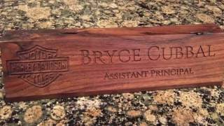 CNC Desk Plaque and The Woodworking Show [upl. by Odidnac]