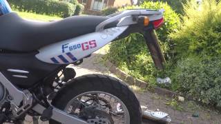 BMW F650GS DAKAR Exhaust SOUND [upl. by Pilihp]