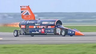 World FASTEST Rocket Car 1000MPH Bloodhound SSC First Public Slow Runs [upl. by Eleni]