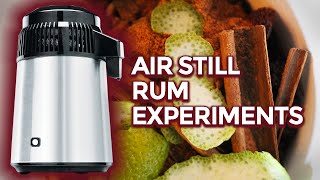 Using an Air Still to Test Rum Recipes  Boothstown Gin [upl. by Lebar177]