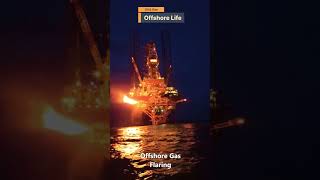 Offshore Life  Flare stack oilandgas offshore offshorelife flaring drilling flare [upl. by Benkley]