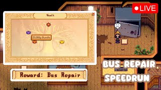 Bus Repair Speedrun  Stardew Valley YR 1 SUMMER [upl. by Legim747]