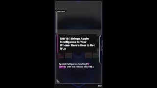 iOS 181 brings Apple Intelligence to your iPhone Here’s how to set it up [upl. by Sarnoff]