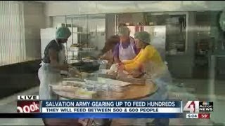 Salvation Army lends a hand on Thanksgiving [upl. by Edualcnaej914]