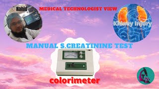 screatinine test bangla procedure in colorimeter [upl. by Eeslehc]