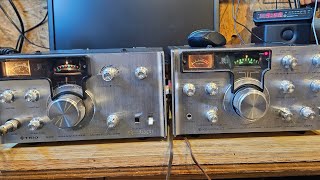 The not so matching kenwood trio twins ham radios [upl. by Doralynn]