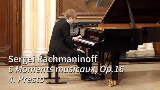 Rachmaninoff Musical moment in E Minor op16 No4  Dmytro Choni piano [upl. by Aiyotal]