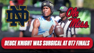 Notre Dame or Ole Miss ‘Flagship’ weighs best fit for Deuce Knight [upl. by Narbig]