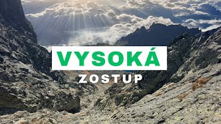 Vysoká  Vysoké Tatry  zostup  2160p60  4K [upl. by Nadler]