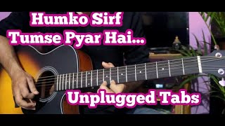 Hamko Sirf Tumse Pyaar Hai  Guitar Cover Tutorial video guitarcover guitar music cover [upl. by Inttirb317]