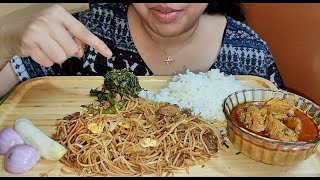 Eating hearty home made meal light whispering mukbang asmr bengali hindi indian chinese [upl. by Enovaj119]