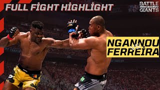 Francis Ngannou vs Renan Ferreira Full Fight Knockout Ngannou vs Ferreira KO [upl. by Adraynek]